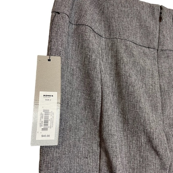 APT. 9 Gray Pencil Skirt NWT Sz. 2 - Picture 6 of 16